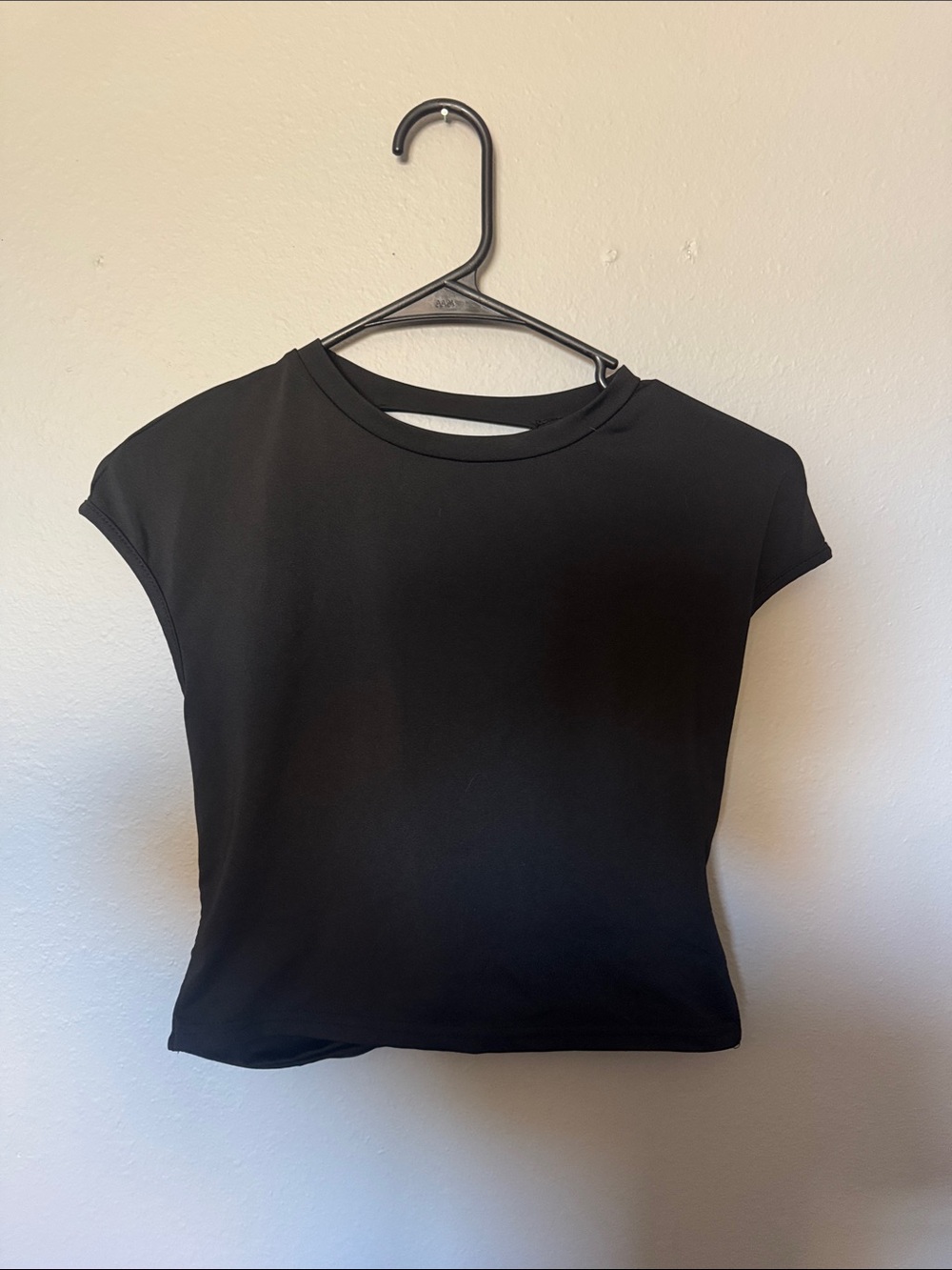 Women’s Black Crewneck Crop Top